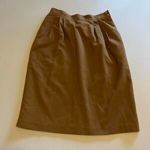 VINTAGE SK & Company Brown lined skirt 12